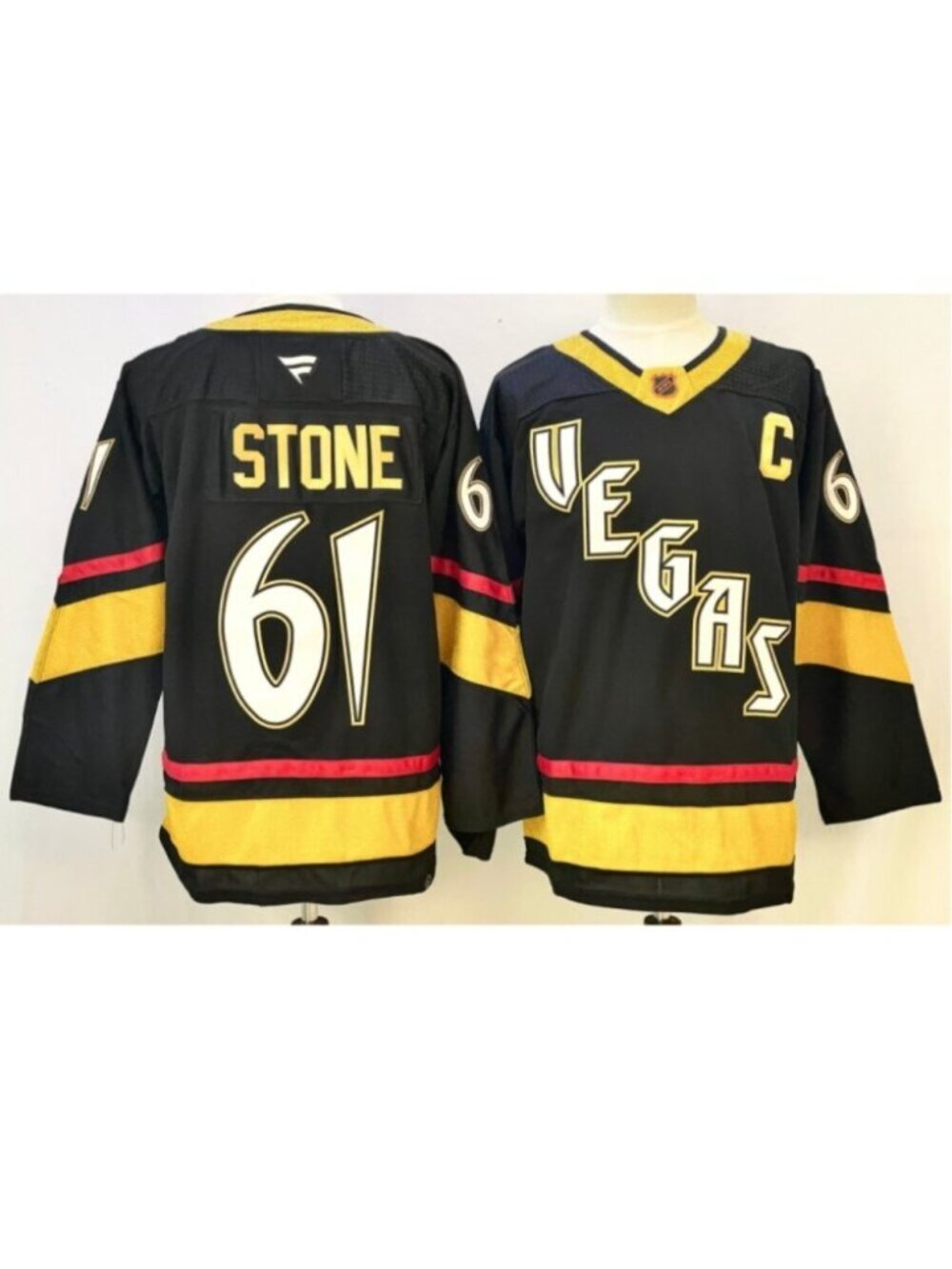 Mens Mark Stone Black Stitched Jersey